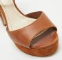 Dior Vintage Pre-owned Leather sandals Brown Dames - Thumbnail 7