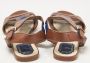 Dior Vintage Pre-owned Leather sandals Brown Dames - Thumbnail 5