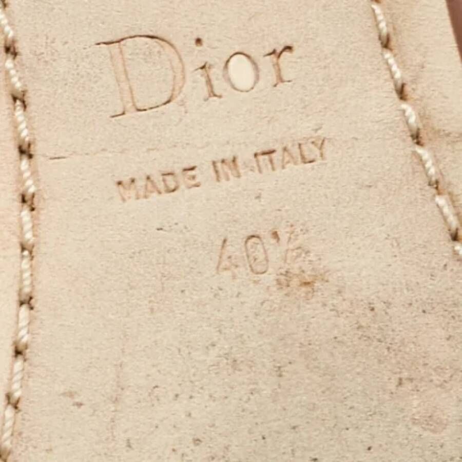 Dior Vintage Pre-owned Leather sandals Brown Dames