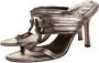 Dior Vintage Pre-owned Leather sandals Gray Dames - Thumbnail 3