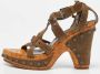 Dior Vintage Pre-owned Leather sandals Green Dames - Thumbnail 2