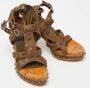 Dior Vintage Pre-owned Leather sandals Green Dames - Thumbnail 4