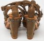 Dior Vintage Pre-owned Leather sandals Green Dames - Thumbnail 5