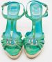 Dior Vintage Pre-owned Leather sandals Green Dames - Thumbnail 2