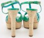 Dior Vintage Pre-owned Leather sandals Green Dames - Thumbnail 4