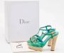 Dior Vintage Pre-owned Leather sandals Green Dames - Thumbnail 8