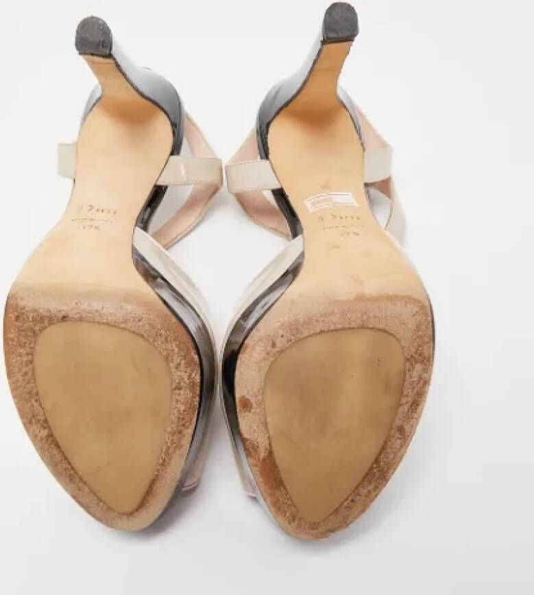 Dior Vintage Pre-owned Leather sandals Multicolor Dames
