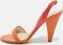 Dior Vintage Pre-owned Leather sandals Orange Dames - Thumbnail 2
