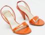 Dior Vintage Pre-owned Leather sandals Orange Dames - Thumbnail 4