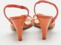 Dior Vintage Pre-owned Leather sandals Orange Dames - Thumbnail 5