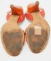Dior Vintage Pre-owned Leather sandals Orange Dames - Thumbnail 6