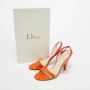 Dior Vintage Pre-owned Leather sandals Orange Dames - Thumbnail 9