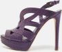 Dior Vintage Pre-owned Leather sandals Purple Dames - Thumbnail 2