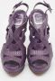 Dior Vintage Pre-owned Leather sandals Purple Dames - Thumbnail 3