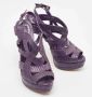 Dior Vintage Pre-owned Leather sandals Purple Dames - Thumbnail 4