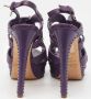 Dior Vintage Pre-owned Leather sandals Purple Dames - Thumbnail 5