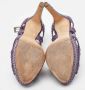 Dior Vintage Pre-owned Leather sandals Purple Dames - Thumbnail 6