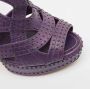 Dior Vintage Pre-owned Leather sandals Purple Dames - Thumbnail 7