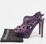 Dior Vintage Pre-owned Leather sandals Purple Dames - Thumbnail 9