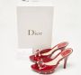 Dior Vintage Pre-owned Leather sandals Red Dames - Thumbnail 7