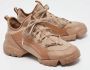 Dior Vintage Pre-owned Leather sneakers Beige Dames - Thumbnail 4