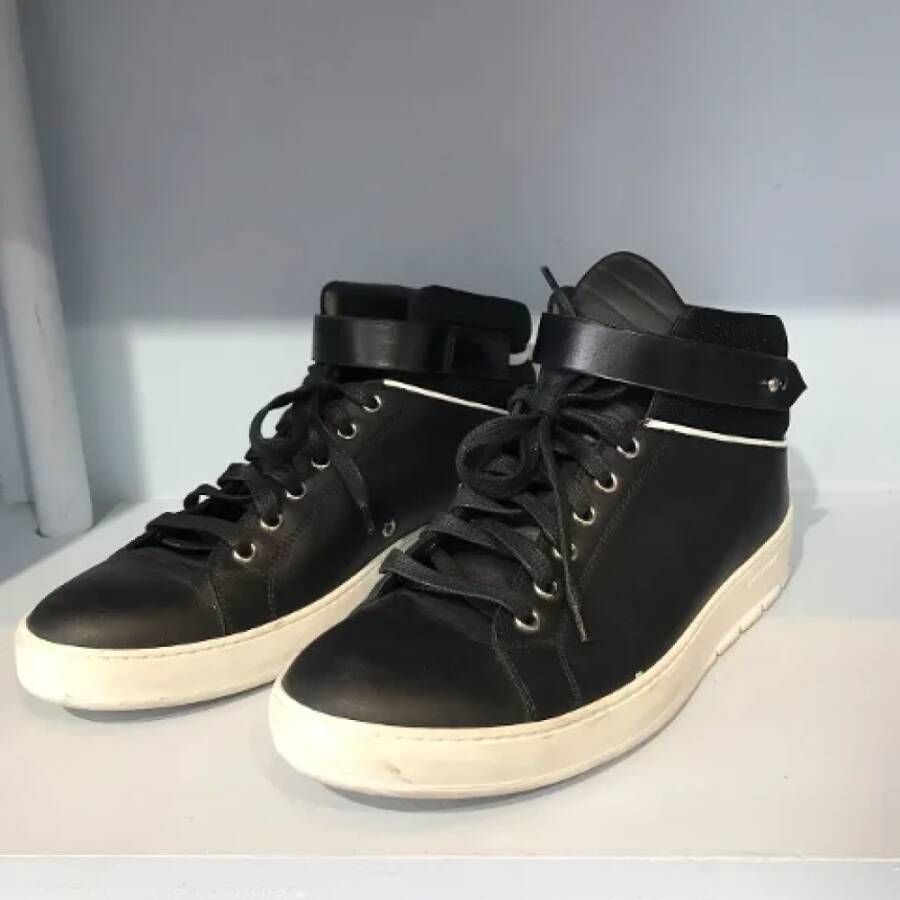 Dior Vintage Pre-owned Leather sneakers Black Dames