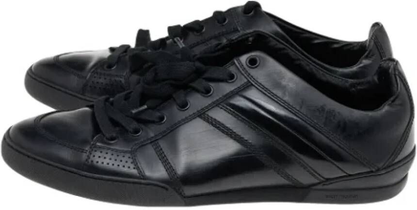 Dior Vintage Pre-owned Leather sneakers Black Dames