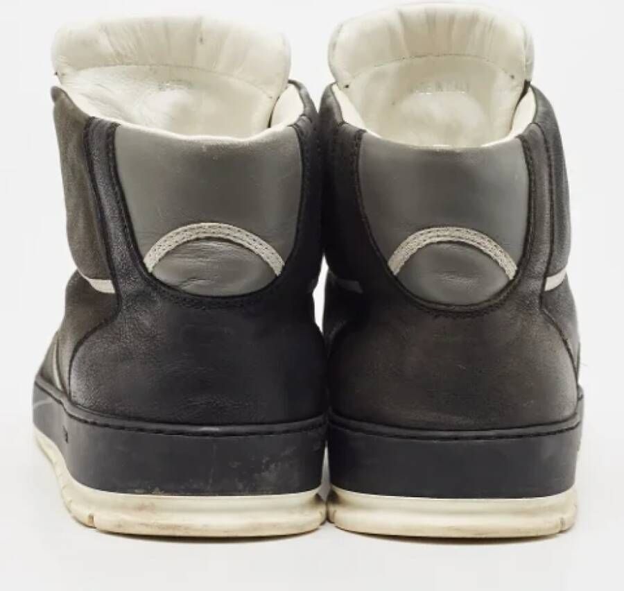 Dior Vintage Pre-owned Leather sneakers Black Dames