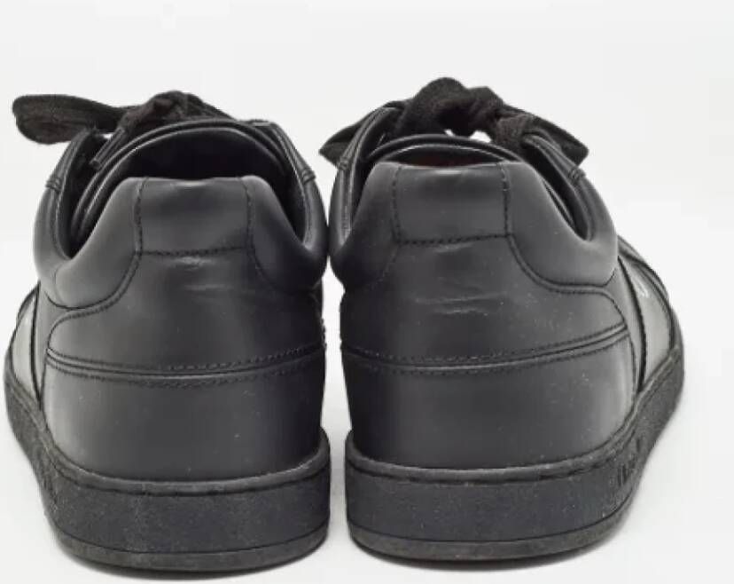 Dior Vintage Pre-owned Leather sneakers Black Dames