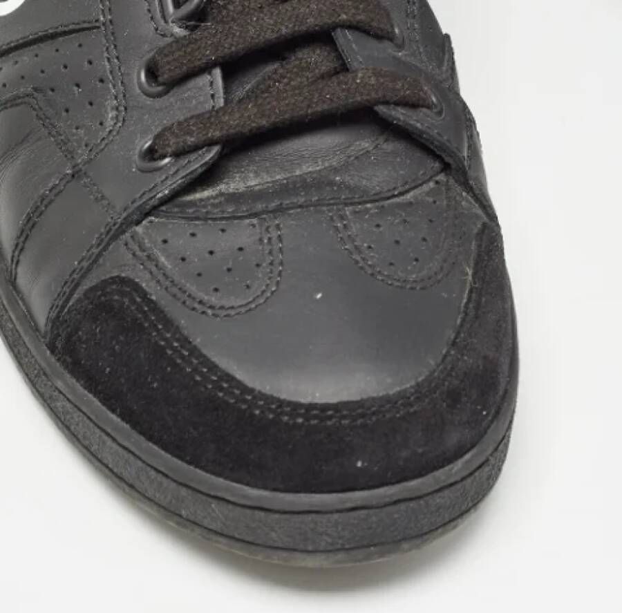 Dior Vintage Pre-owned Leather sneakers Black Dames
