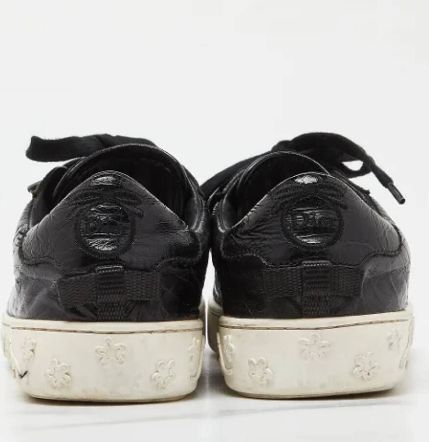 Dior Vintage Pre-owned Leather sneakers Black Dames