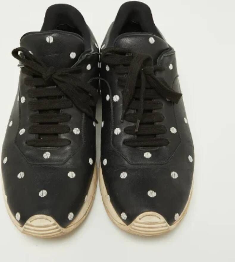 Dior Vintage Pre-owned Leather sneakers Black Dames