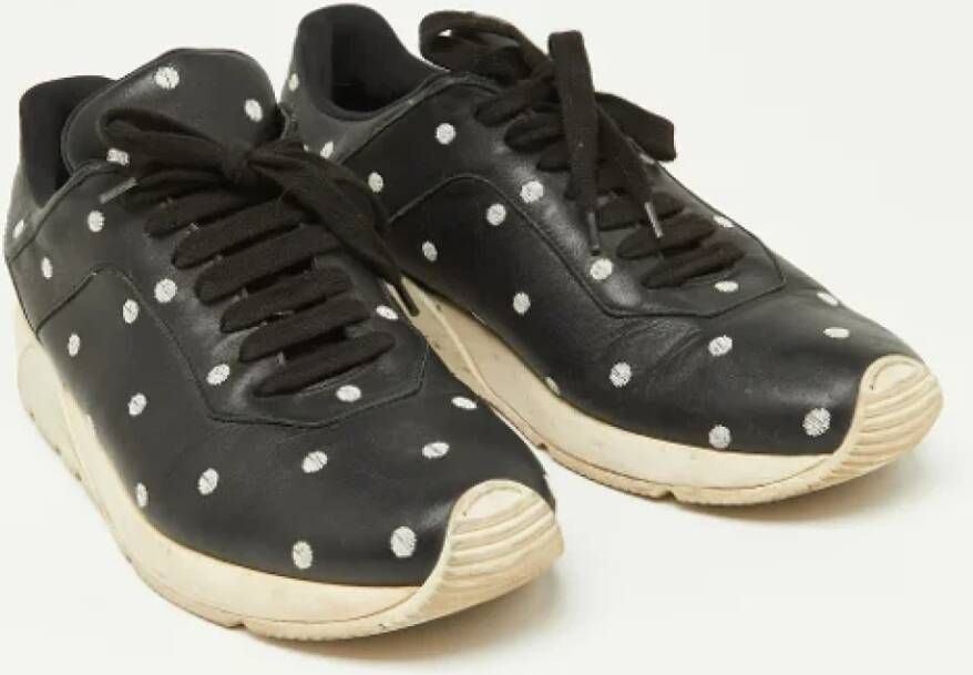 Dior Vintage Pre-owned Leather sneakers Black Dames