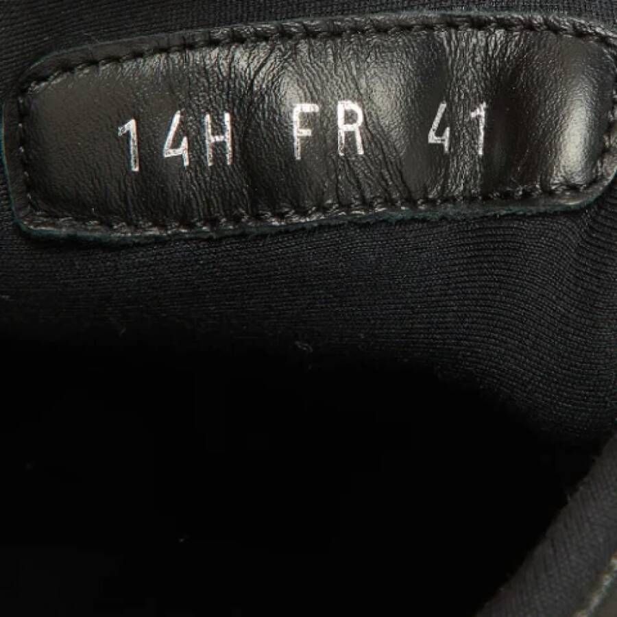 Dior Vintage Pre-owned Leather sneakers Black Dames