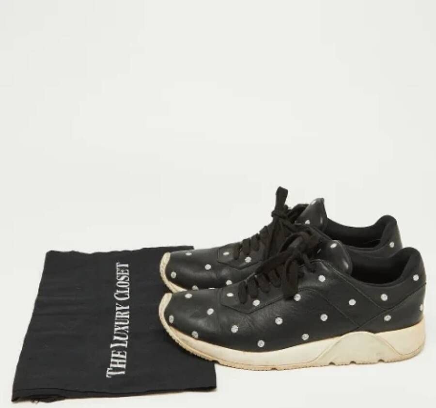 Dior Vintage Pre-owned Leather sneakers Black Dames