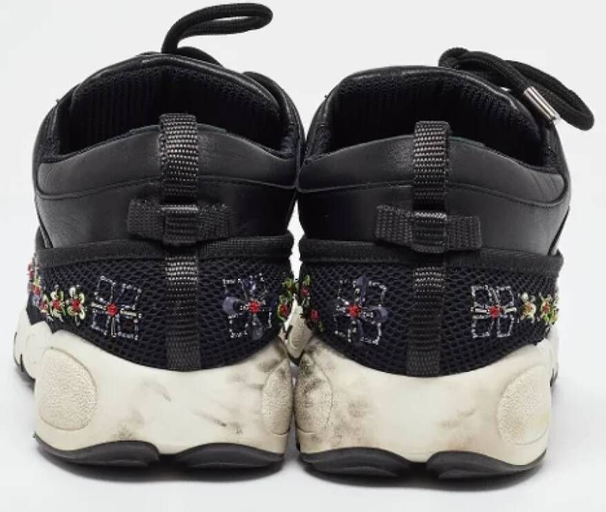 Dior Vintage Pre-owned Leather sneakers Black Dames