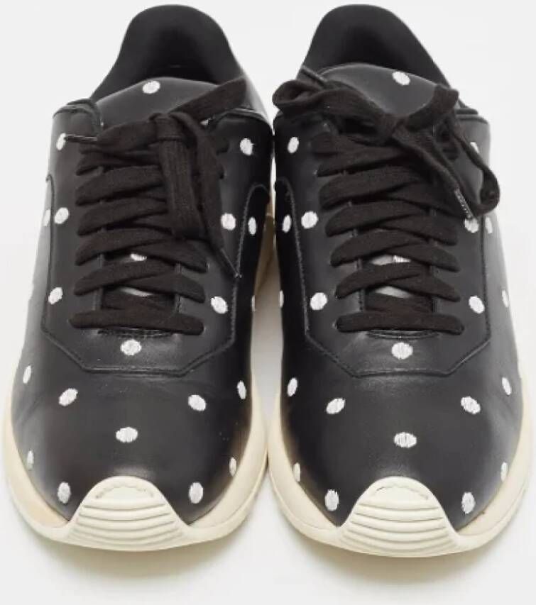 Dior Vintage Pre-owned Leather sneakers Black Dames