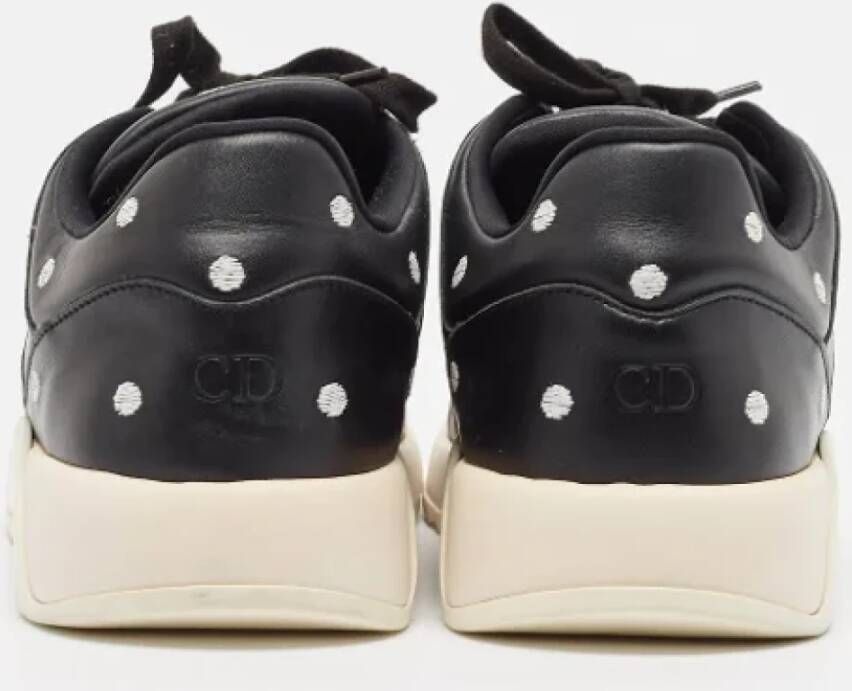 Dior Vintage Pre-owned Leather sneakers Black Dames