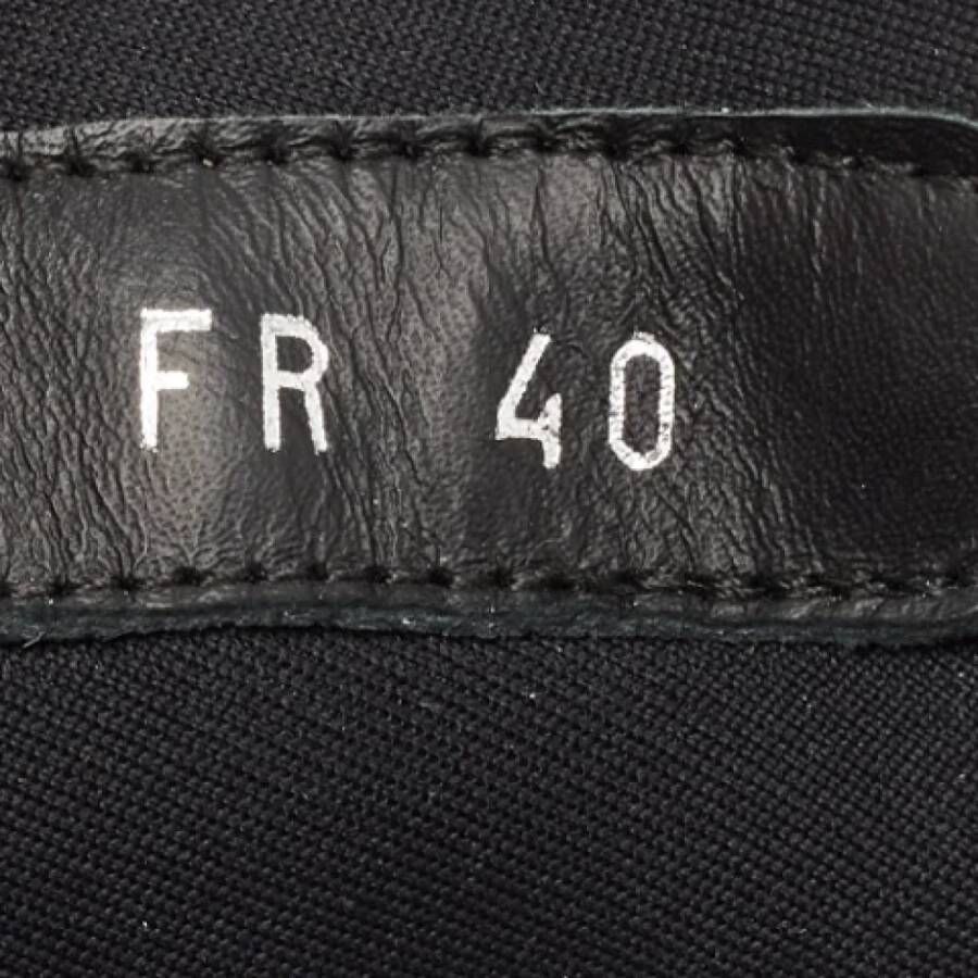 Dior Vintage Pre-owned Leather sneakers Black Dames