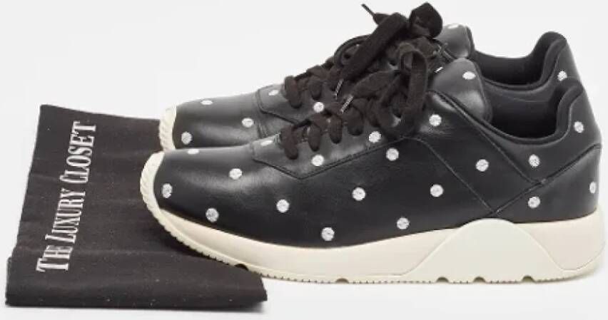 Dior Vintage Pre-owned Leather sneakers Black Dames