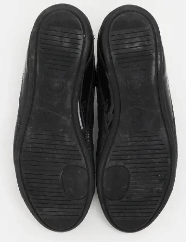 Dior Vintage Pre-owned Leather sneakers Black Dames