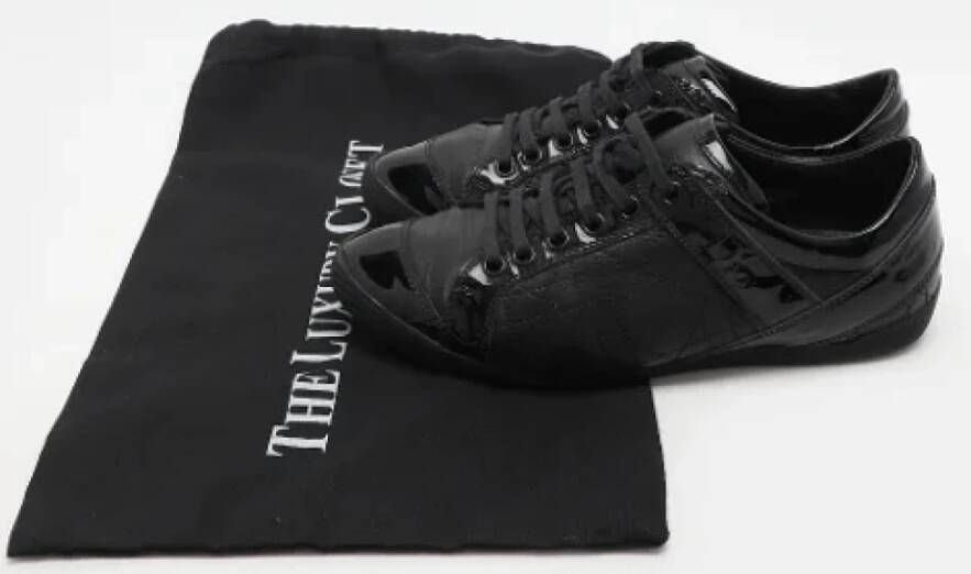 Dior Vintage Pre-owned Leather sneakers Black Dames