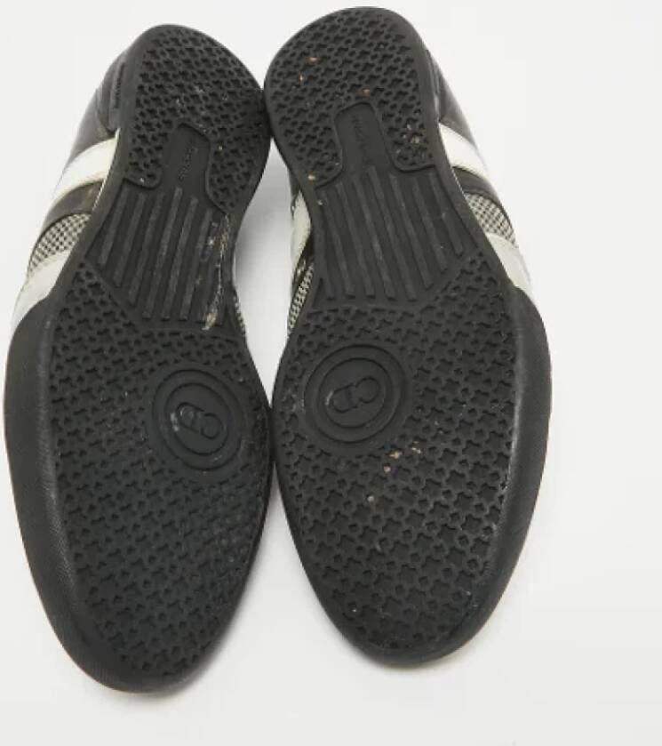 Dior Vintage Pre-owned Leather sneakers Black Heren