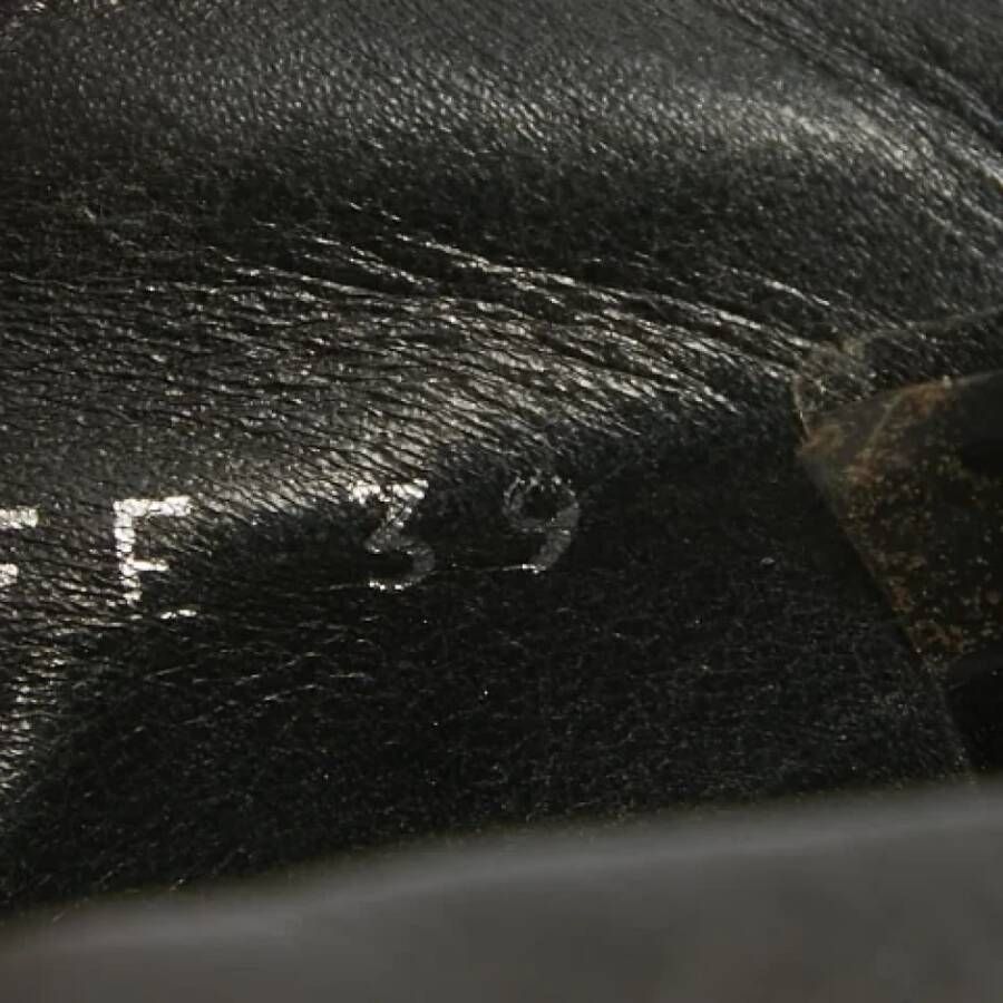 Dior Vintage Pre-owned Leather sneakers Black Heren