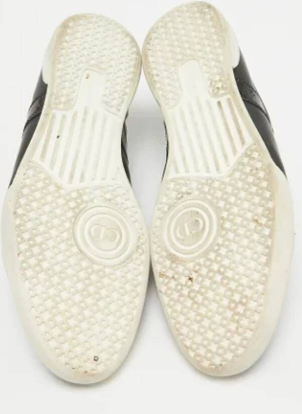 Dior Vintage Pre-owned Leather sneakers Black Heren