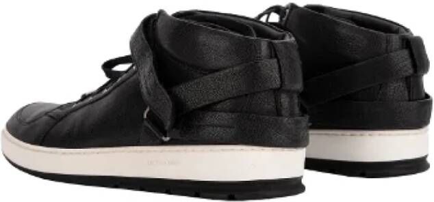 Dior Vintage Pre-owned Leather sneakers Black Heren