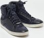 Dior Vintage Pre-owned Leather sneakers Blue Dames - Thumbnail 4