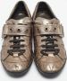 Dior Vintage Pre-owned Leather sneakers Gray Dames - Thumbnail 3