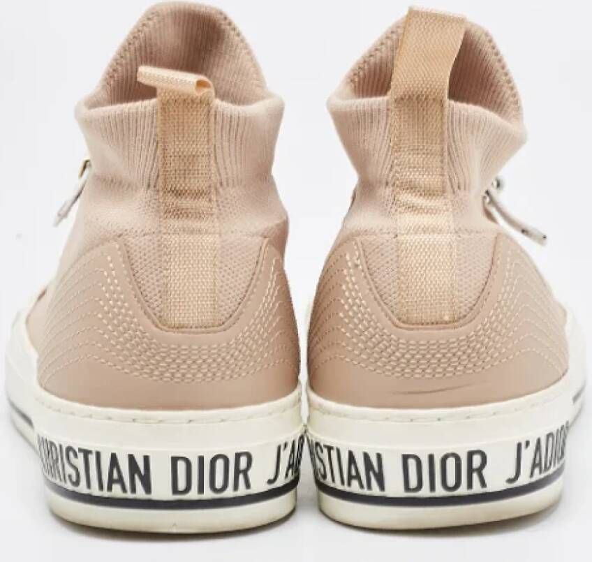 Dior Vintage Pre-owned Leather sneakers Pink Dames