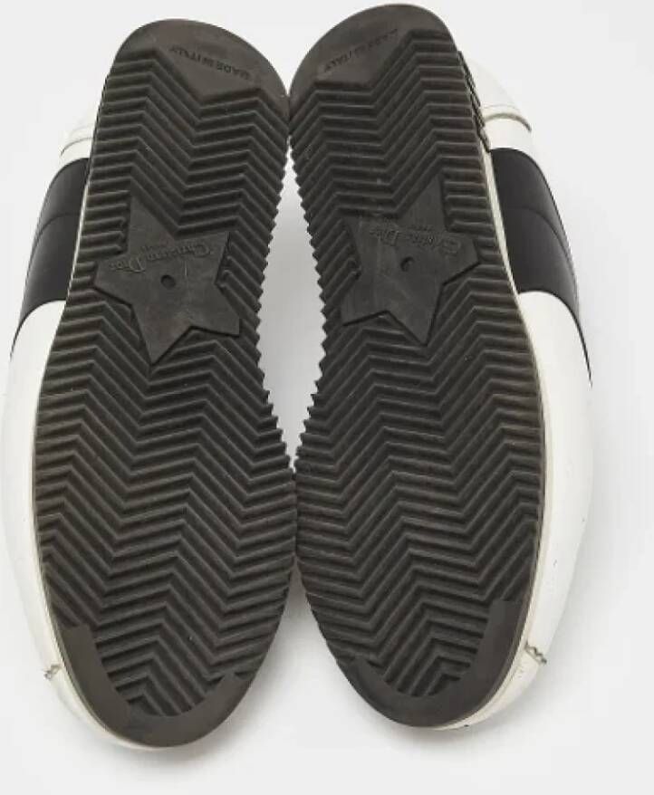 Dior Vintage Pre-owned Leather sneakers White Dames